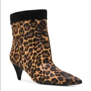 New Saint Laurent Charlotte Calf Hair Ankle Boot